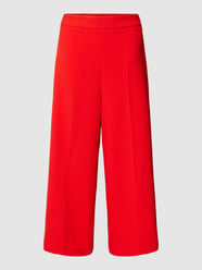 Stoffen broek met labeldetail in metallic van JOOP! Rood - 33