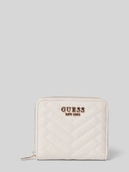 Portemonnaie mit Label-Detail Modell 'ANNING' von Guess Grau - 28