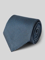 Zijden stropdas met all-over motief van BOSS - 32