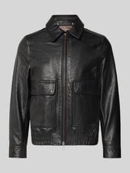 Lederjacke aus Schafsleder mit Pattentaschen von Paul Smith - 20
