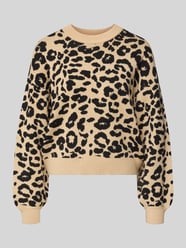 Strickpullover mit Rundhalsausschnitt Modell 'CHARLOTT' von Noisy May Beige - 11