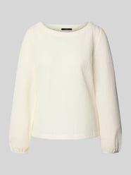 Bluzka z długim rękawem i prążkowanym, okrągłym dekoltem od Zero - 4