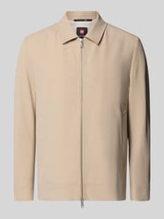 Jacke mit Zweiwege-Reißverschluss und Eingrifftaschen von CG – CLUB of GENTS Beige - 16