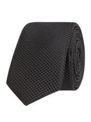 Krawatte mit feiner Webstruktur (5 cm) von Jack & Jones Schwarz - 34