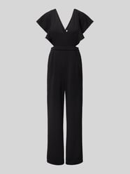 Jumpsuit mit Taillenband und Cut Outs von Jake*s Cocktail Schwarz - 45