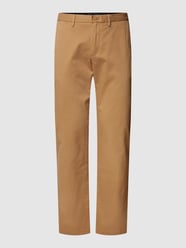 Chinosy z detalem z logo model ‘DENTON CHINO 1985 PIMA’ od Tommy Hilfiger Brązowy - 31