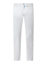 Tapered Fit Hose mit Stretch-Anteil Modell 'Lyon' - 'Futureflex' von Pierre Cardin Weiß - 13