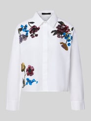 Boxy fit blouse met pailletten van Oui - 41