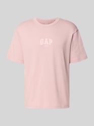 T-Shirt mit Logo und Rundhalsausschnitt von GAP Pink - 37