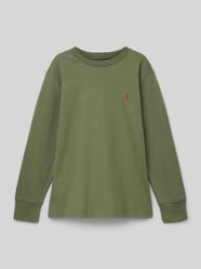 Shirt met lange mouwen, ronde hals en labelstitching van Polo Ralph Lauren Teens - 11