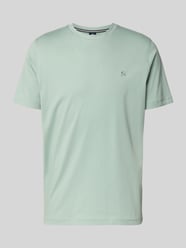 T-shirt z okrągłym dekoltem i wyhaftowanym logo od LERROS - 26