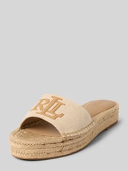 Espadrilles mit Logo-Stitching Modell 'CAMERYN' von Lauren Ralph Lauren Beige - 24
