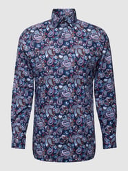 Modern Fit Business-Hemd mit Paisley-Muster von OLYMP Blau - 10