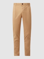 Bundfaltenhose mit Stretch-Anteil Modell 'Julius' von Anerkjendt Beige - 16