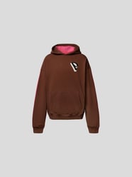 Hoodie mit Label-Patch von Preach Pink - 23