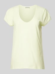 T-Shirt mit U-Ausschnitt von Drykorn Gelb - 37