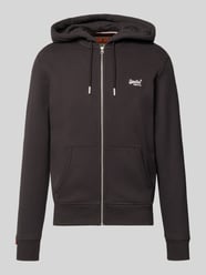 Bluza dresowa z kapturem i haftowanym logo od Superdry - 9