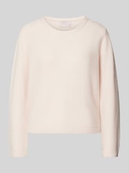 Gebreide pullover met ribboorden van Hemisphere Roze - 40