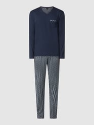 Pyjama van Supima®-katoen van Calida Blauw / turquoise - 30