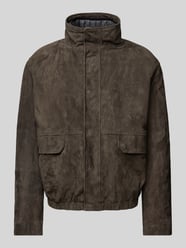 Wendejacke aus Leder von Emporio Armani Grün - 5