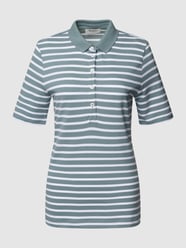 Poloshirt mit Streifenmuster von MAERZ Muenchen Grün - 45