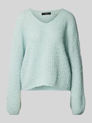 Oversized Strickpullover mit V-Ausschnitt Modell 'JULIETTE' von Vero Moda Grün - 27