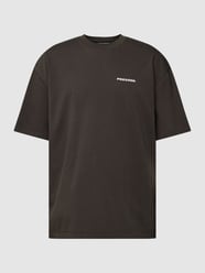 Oversized T-Shirt mit Label-Stitching von Pegador Grau / Schwarz - 24