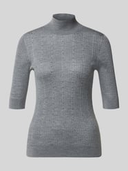 Slim Fit Longsleeve aus reiner Lanawolle Modell 'Maglia Costine' von Liu Jo White - 10