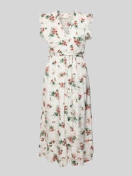 Midikleid aus Viskose mit Knopfleiste von Apricot - 1