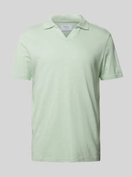 Regular Fit Poloshirt mit V-Ausschnitt von MCNEAL Türkis - 3