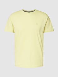 T-Shirt mit Label-Stitching von Lerros Gelb - 33
