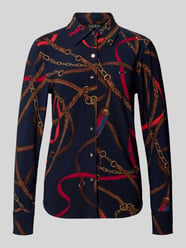 Bluzka koszulowa o kroju regular fit we wzorze na całej powierzchni model 'DAQUANE' od Lauren Ralph Lauren - 38