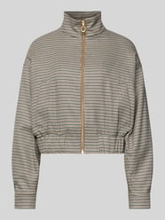 Regular Fit Kurzblazer mit Allover-Muster Modell 'AMEFINE' von HUGO Beige - 34