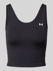 Cropped Tanktop mit U-Boot-Ausschnitt von Under Armour Schwarz - 9