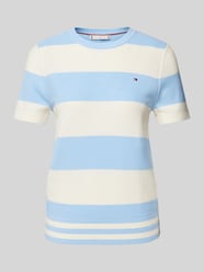 Strickshirt mit Logo-Stitching Modell 'RUGBY' von Tommy Hilfiger Blau - 47