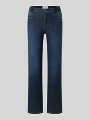 High waist straight fit jeans met logo in band van ANGELS - 9