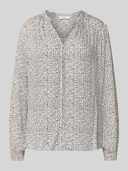 Regular fit blouse van viscose met V-hals van More & More - 47