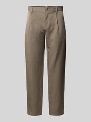 slim fit broek met achterzakken van ROY ROBSON Beige - 2