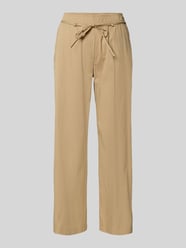 Straight Leg Stoffhose mit verkürztem Schnitt Modell 'CHiara' von MAC Beige - 3