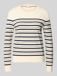 Regular Fit sweter z dzianiny z mieszanki bawełny od Tommy Hilfiger - 1