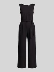 Jumpsuit aus Viskose-Mix mit Bindegürtel von Jake*s Collection - 44