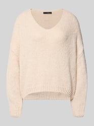 Sweter z dzianiny o kroju oversized z dodatkiem moheru od Oui - 5