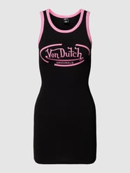 Sukienka mini z wyhaftowanym logo model ‘KYRIE’ od Von Dutch Czarny - 27
