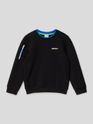 Sweatshirt met statementprints van s.Oliver RED LABEL Grijs / zwart - 19
