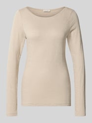 Regular Fit Langarmshirt aus reiner Baumwolle von Marc O'Polo Beige - 4
