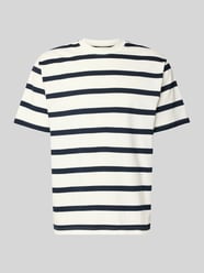 T-Shirt mit geripptem Rundhalsausschnitt von MCNEAL - 36