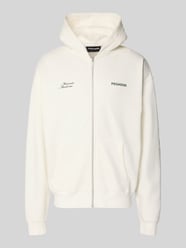 Oversized Sweatjacke mit Label-Print Modell 'Rochefort' von PEGADOR - 16