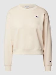 Cropped Sweatshirt mit Label-Patch von CHAMPION Beige - 18