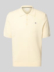 Poloshirt mit Label-Stitching von Gant Beige - 41
