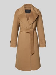 Lange jas van Wolmix van WITHBLACK Beige - 44